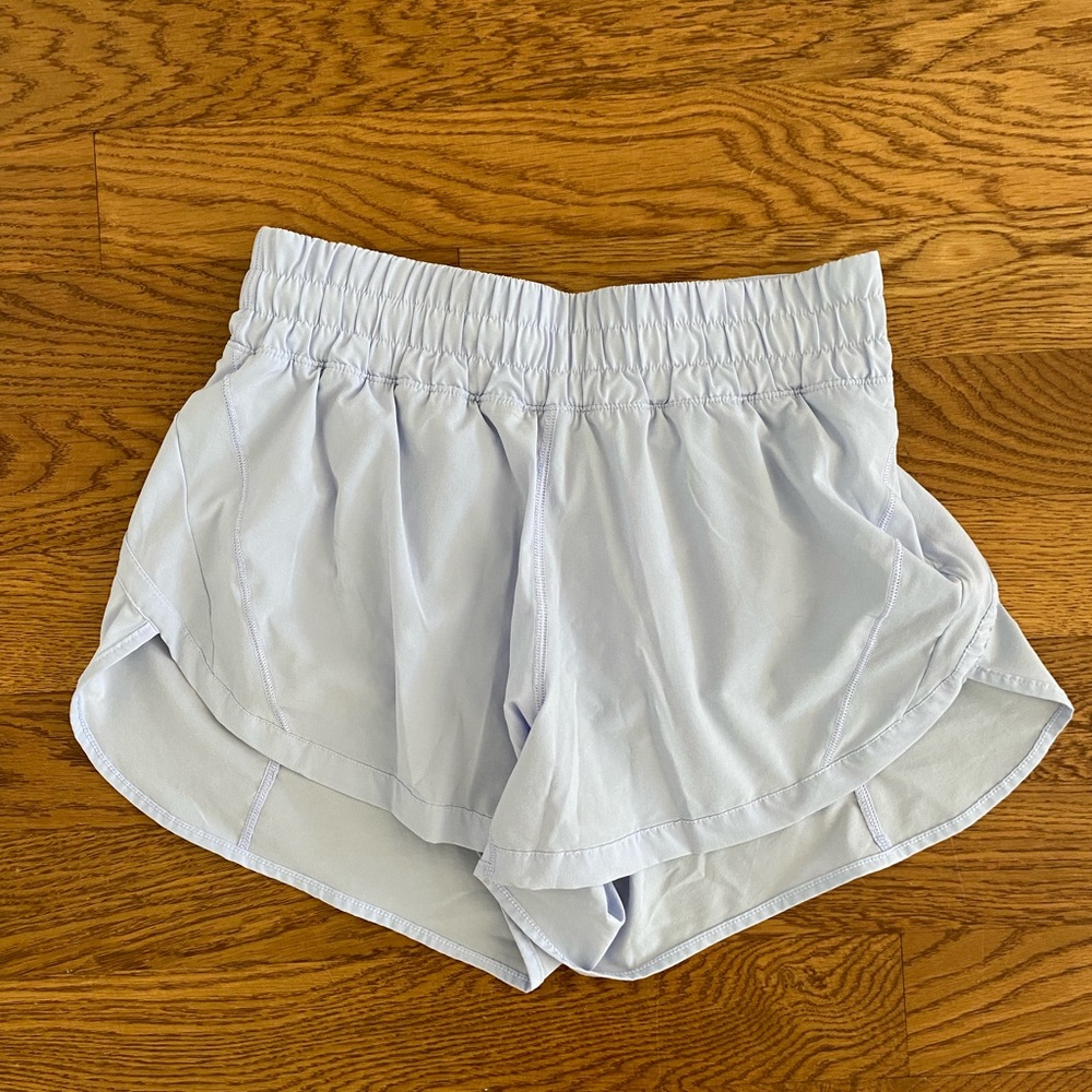 Lululemon high rise track that shorts 3”